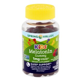 Spring Valley Melatonina Kids 1 Mg 60 Gomitas Vegetarianas Apoyo Al Descanzo Placentero Y Al Sueo Profundo Para Nios Mayores De 2 Aos Zero Azucar     