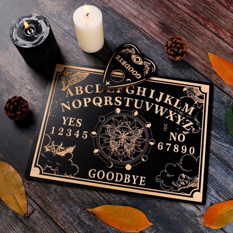 Ouija Board and Planchette Set, Table Turning, Western Edition Cokur-San,