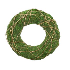 Moss Wreath, Decorative Wreath, Door Wreath, Advent Wreath Approx. Diameter 30 x 7 cm, Inner Diameter 13 cm