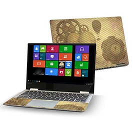 MightySkins Carbon Fiber Skin for Lenovo Yoga 720 13" (2017) - Steam Punk Paper | Protective, Durable Textured Carbon Fiber Finish | Easy to Apply, Remove, and Change Styles | Made in The USA