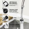 VIPMOON 2 Pack Faucet Aerators Extender, 360 ° Rotatable Anti-Splash
