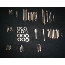 Stainless Cycle Suzuki TS185 1977 1978  Polished Stainless Engine Bolt Screw Set Kit
