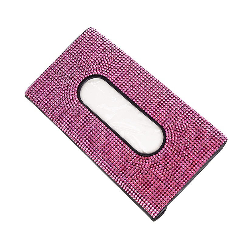 Bling Leather Tissue Box, Glitter Tissue Box for Car Sun