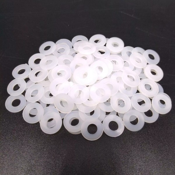 ESENTRA X25 M3 NYLON 6/6 FLAT WASHER WHITE PLASTIC ESSENTRA