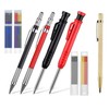Mechanical Carpenter Pencils Set with Marker Refills Carbide Scriber Tool
