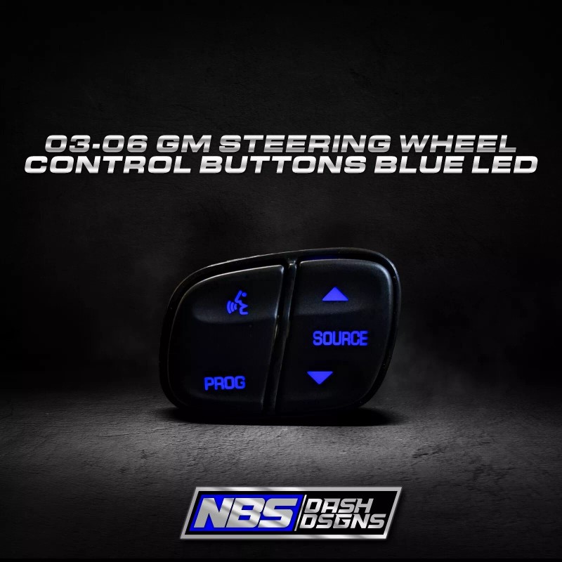 LED 2003-2006 Gm Steering Wheel Control Buttons (Blue Led)