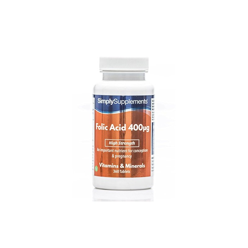 Folic Acid (Vitamin B9) 400mcg | 360 Tablets = Up