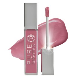 Pure Cosmetics Pure Illumination Lip Gloss - LED-lit Applicator w/Side Mirror - Non-Sticky, Moisturizing & Hydrating Lip Glosses - Soothes & Heals Dried Chapped Lips (Girl Crush)