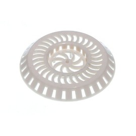 SINK SHOWER STRAINER WASTE TRAP WHITE PLASTIC 80MM WIDEST 36MM CENTRE