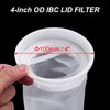 QUARKZMAN IBC Lid Filter, 190 mm Washable Nylon Filter Screen,
