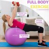Fitvids Anti-Burst and Slip Resistant Exercise Ball Yoga Ball Fitness