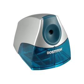 Bostitch Office Electric Pencil Sharpener, Heavy Duty Powerful Stall-Free Motor, High Capacity Shavings Tray, for Office or Classroom, Blue