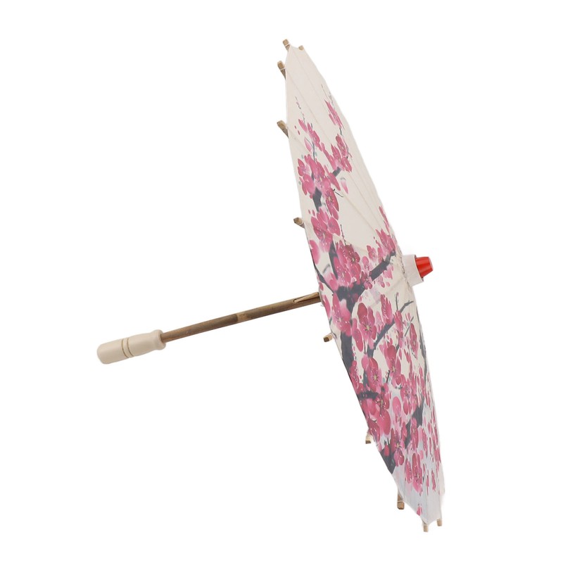 Chinese Oiled Paper Umbrella Handmade Paper Umbrella with Wood Handle