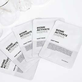 BiomeActivate [Baek] [Bundle of 2] Essence sheet mask [10 sheets] Moisturizing, skin soothing / [바액] [2개묶음] 에센스 시트마스크 [10매] 수분공급 피부진정