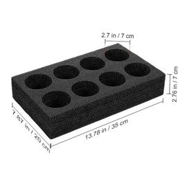 JECOMPRIS Foam Drink Holder for Takeaway, 8 Holes for Hot and Cold Drinks Trays, Drink Holder for Bar, Pub, Restaurant, Party, Cup Package Service