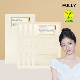 pulley Fully Rice Dough Modeling Mask Pack (4 Sheets) / Easy Nourishing Moisturizing Care / 풀리 쌀반죽 모델링 마스크 팩 4매 / 간편한 영양보습 케어