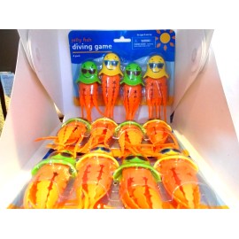 GBI & DolGen Dive Toys Swimming Pool Party Game Jelly Fish diving game 4 pc 3-PACK