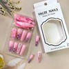TBRZTR Press on Nails Extra Long Pink Gradient False Nails