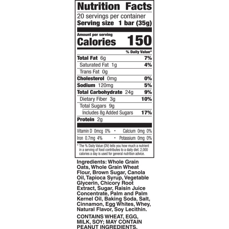 Nature Valley Soft-Baked Oatmeal Squares, Cinnamon Brown Sugar, 20 Ct,
