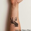 'Robot Reaching Out' Temporary Tattoo - Water Resistant, Skin-Safe, Non-Toxic