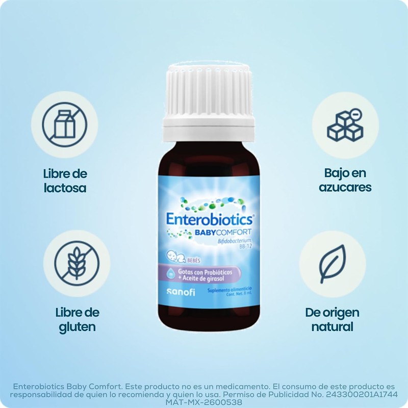 Baby Comfort suplemento alimenticio para bebé, frasco de 8 ml