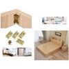 LBY Bed Rail Brackets with Square Screws – Heavy Duty