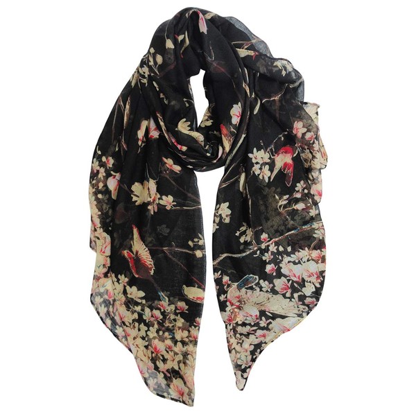 GERINLY Fashion Scarfs for Women Winter Lightweight Large Cotton Scarves