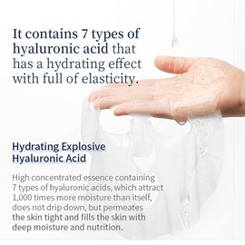 WELLDERMA Sapphire Collagen Hydro Essential Mask 10 Sheets Skin Brightening, Soothing Calming, Remove dark spots, Hyaluronic Acid, Reduce Redness