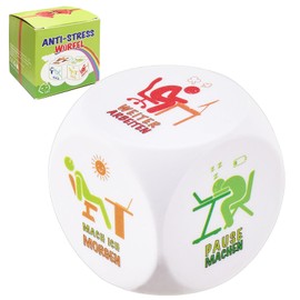 Anti-Stress Cube, 1 Piece Stress Cube with 6 Fun Actions for Stress Relief, Colleague Gifts, Office Toy, Anti-Stress Gift for Employees