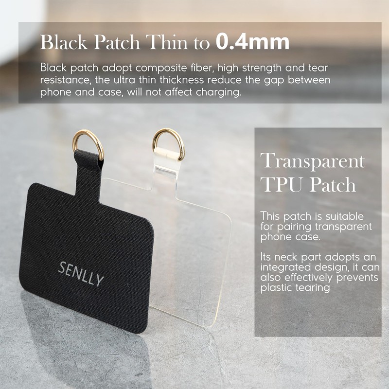 SENLLY Adjustable Cell Phone Lanyard with Ultra Thin Patch, Universal