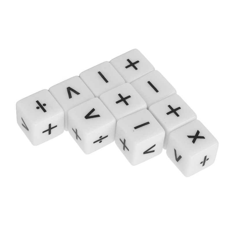 20pcs Teaching Dice Set Math Operation Dice Mathematical Operation Dices
