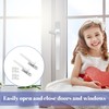 Window Handle,2 PCS Double Glazing UPVC Window Handles,White Cockspur Window