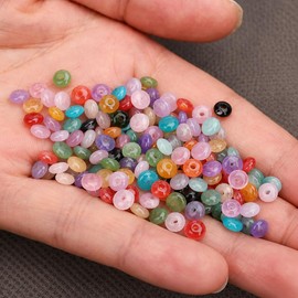 Muliteolor Rondelle Gemstone Beads 4x2mm, 150PCS Natural Stone Spacer Beads for Bracelet Making, Jewelry DIY