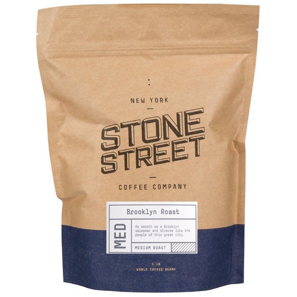 BROOKLYN SIGNATURE BLEND | Whole Bean Coffee | 1 LB Bag | Medium – Dark Roast Level - Bold & Balanced | Premium 100% Arabica Origin