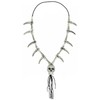 POTOTA Bone Skull Necklace Pendant, Plastic Faux Ivory Skeleton Necklace