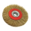Dapetz ® Brassed Steel Wire Wheel 125mm X 20mm For