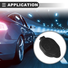 Motoforti Windshield Washer Fluid, Reservoir Bottle Tank Cap, for Toyota RAV4, Plastic, No.85316-02200, Black