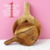 Joyfulmuze 2PCS Acadia Wooden Serving Spoons, Natural Handcrafted Scoops For