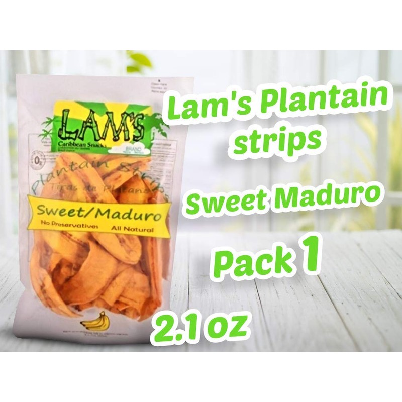 Lam's Plantain strips | Vegetable snacks | 2.1oz | 60g