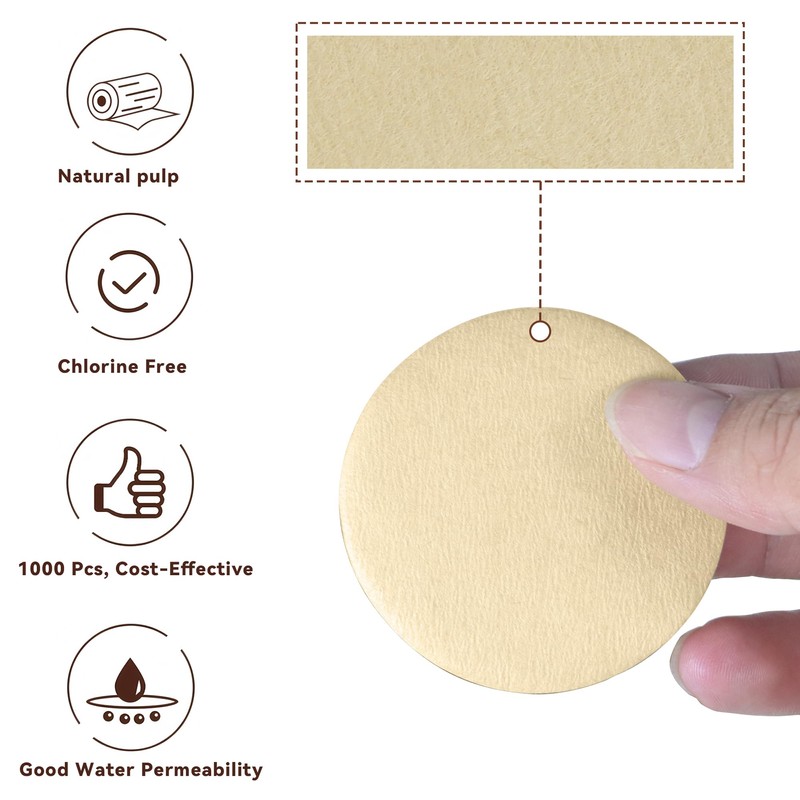1000 Pcs Coffee Paper Filter for Espresso Coffee Maker, 54mm