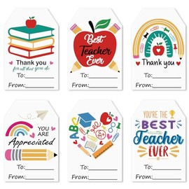COCHIE - Pegatinas de agradecimiento para profesores, 36 unidades, etiquetas adhesivas para maestros de agradecimiento, etiquetas autoadhesivas para el nombre del día del profesor, sellos de sobres,