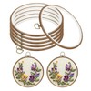 PATIKIL 8inch Embroidery Hoop, 6pcs Cross Stitch Hoop Rubber Imitated