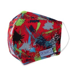 Dr. Talbot's Kid’s Washable Cloth Cup Face Mask for Personal Health by Nuby, Paint Splatter, 6-12 Years Old