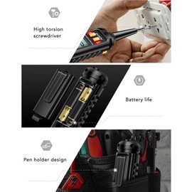 PA3010 Pen Type Multimeter Voltage Detection Circuit Breakpoint Finder with Backlit Display and Flashlight Ideal