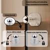 Powerful Suction Cup Glass Mirror Door Handle, Bathroom Shower Grab
