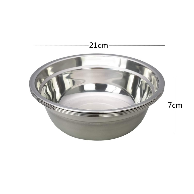 Dehouse Metal Mixing Bowls, Stainless Steel Serving Bowl, Set of
