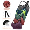 FXTYK Women's Mid Impact Sports Bra Seamless Adjustable Shoulder Straps