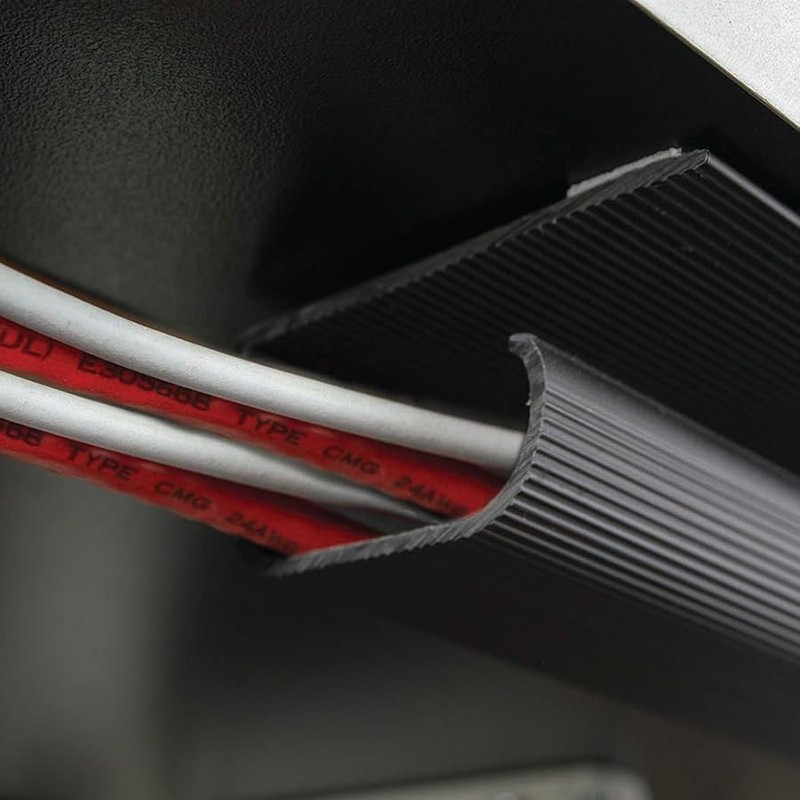 Electriduct Large J Channel Cable Raceway Self Adhesive Desk Cord