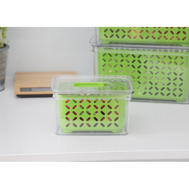 MasterClass Food Storage, Plastic, Green, 1 Liter