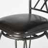 Homy Casa Set of 2 Camping Stools, with Faux Leather